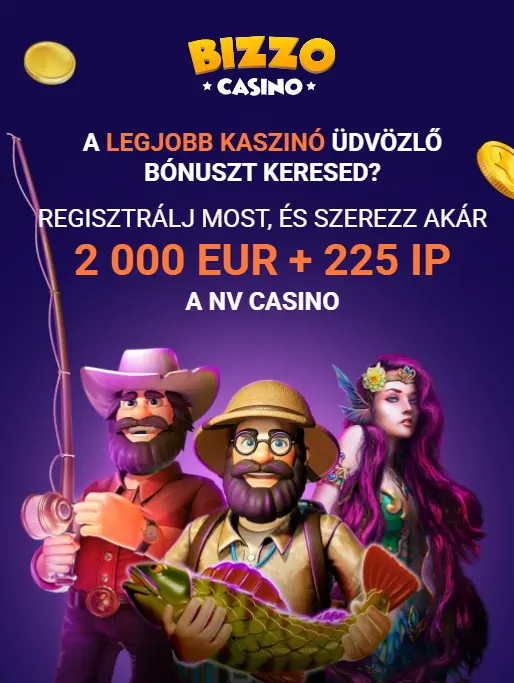 Bizzo Casino üdvözlő bónusz